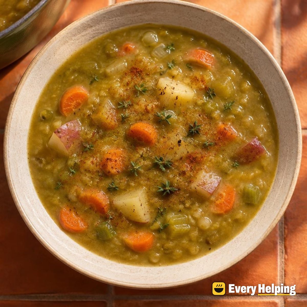 Split Pea Soup with Smoked Paprika and Thyme