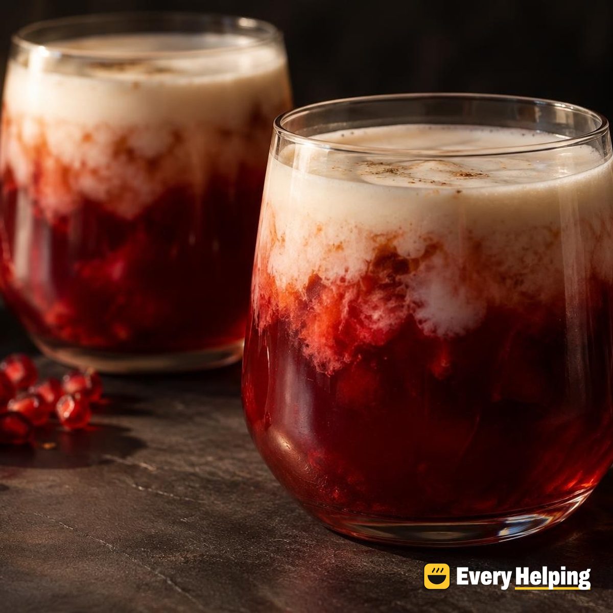 Cherry-Pomegranate Coconut Black Tea Cooler