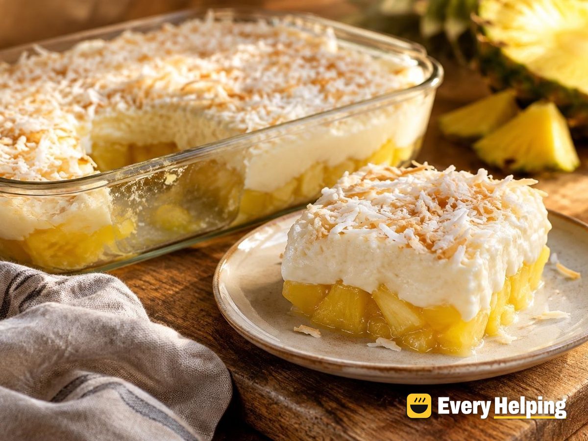 Coconut Pineapple Cornstarch Pudding