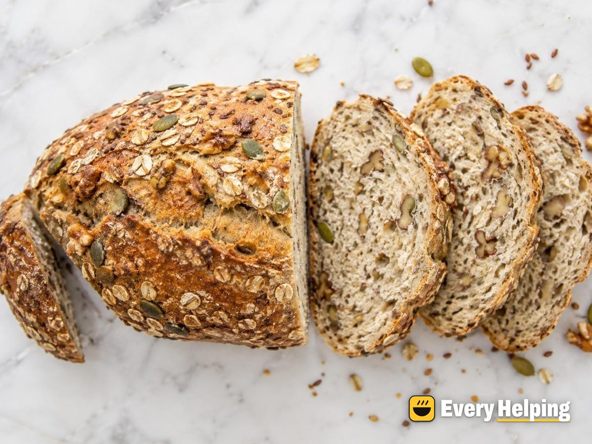 Honey Oat Soaker Spelt Batard with Walnuts
