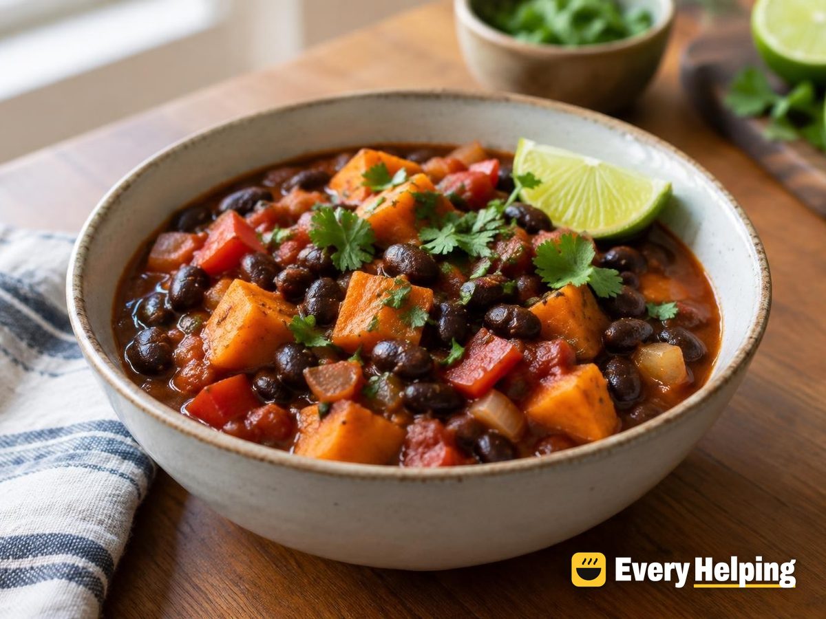 Black Bean and Sweet Potato Chili