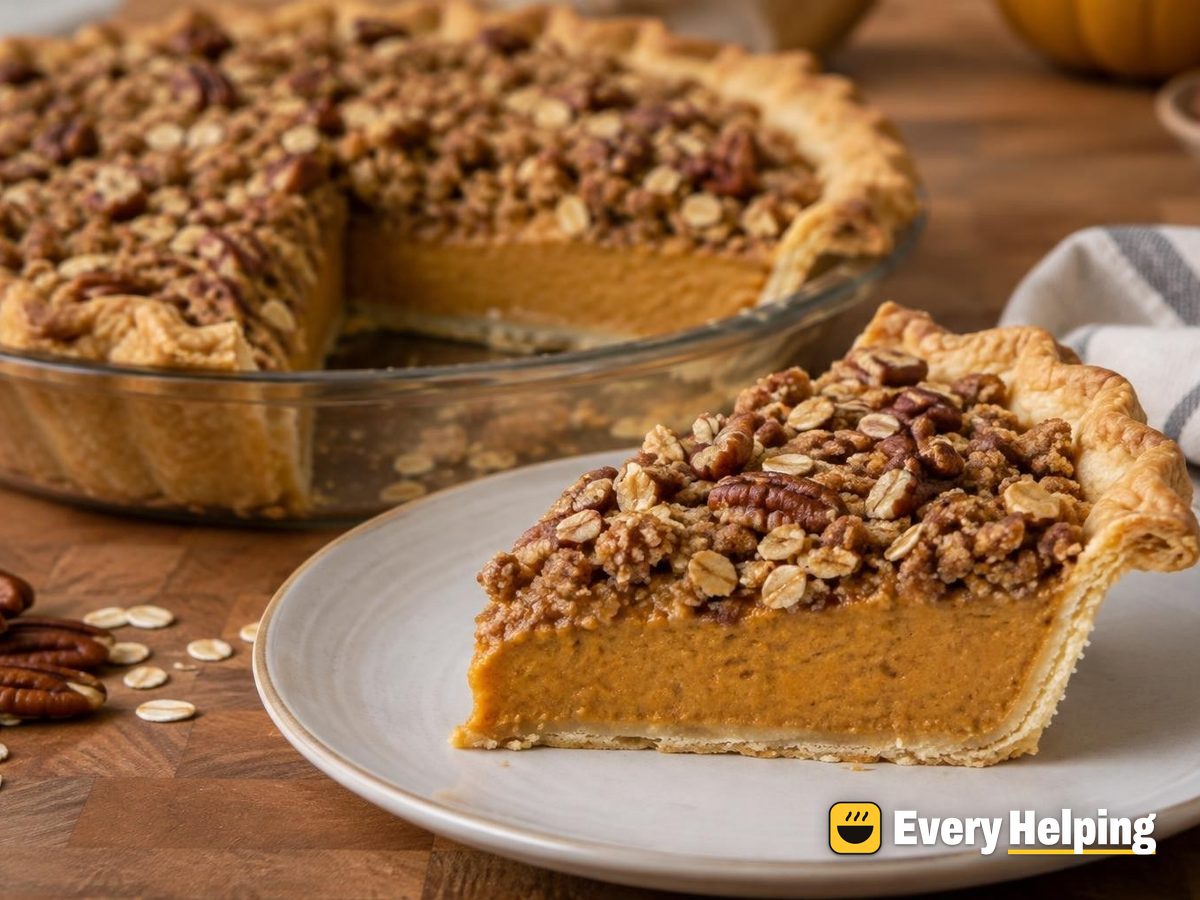 Pumpkin Pecan Streusel Pies