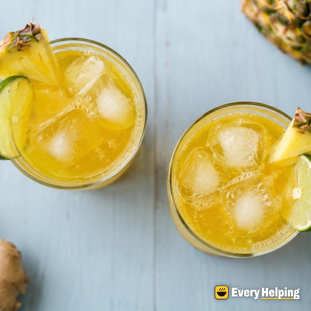Turmeric Ginger Pineapple Sparkler