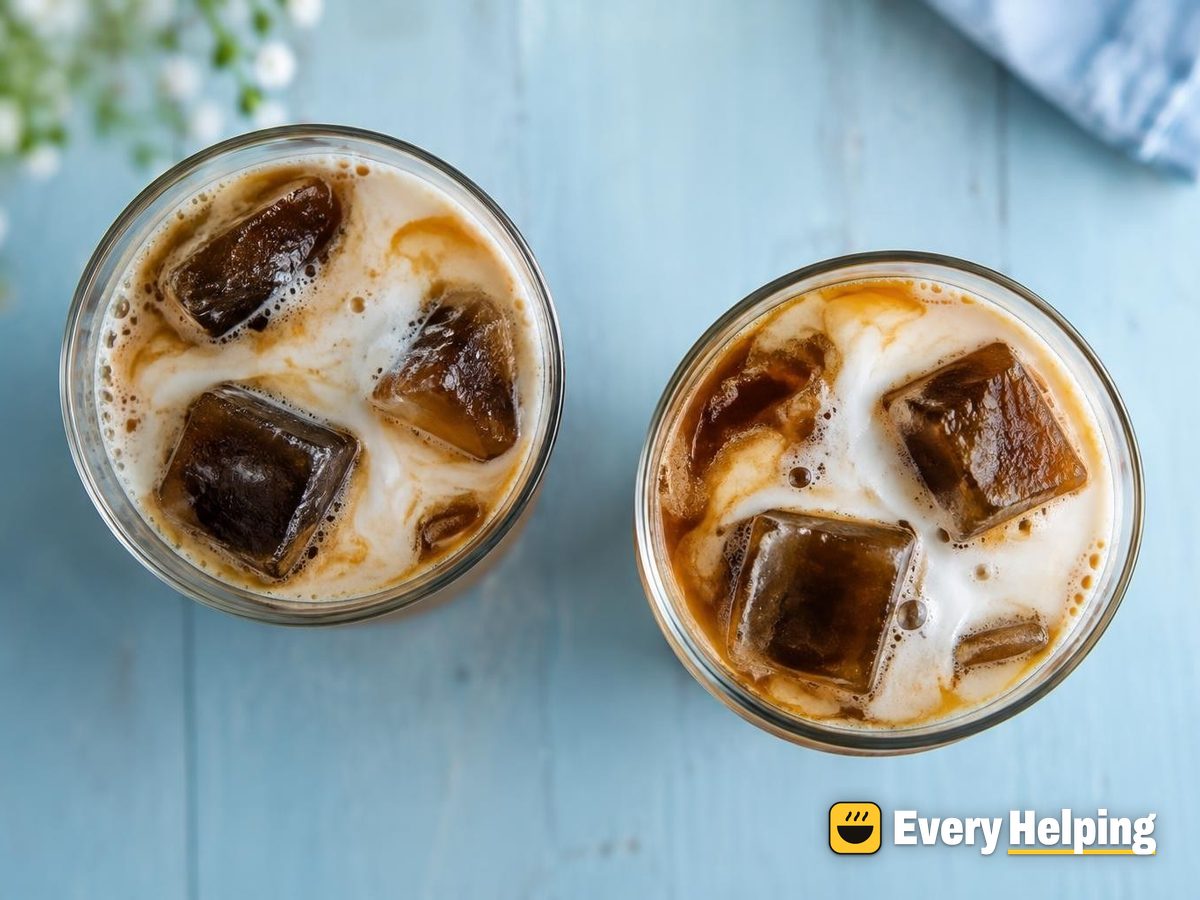 Honey Vanilla Americano with Coffee Ice Cubes