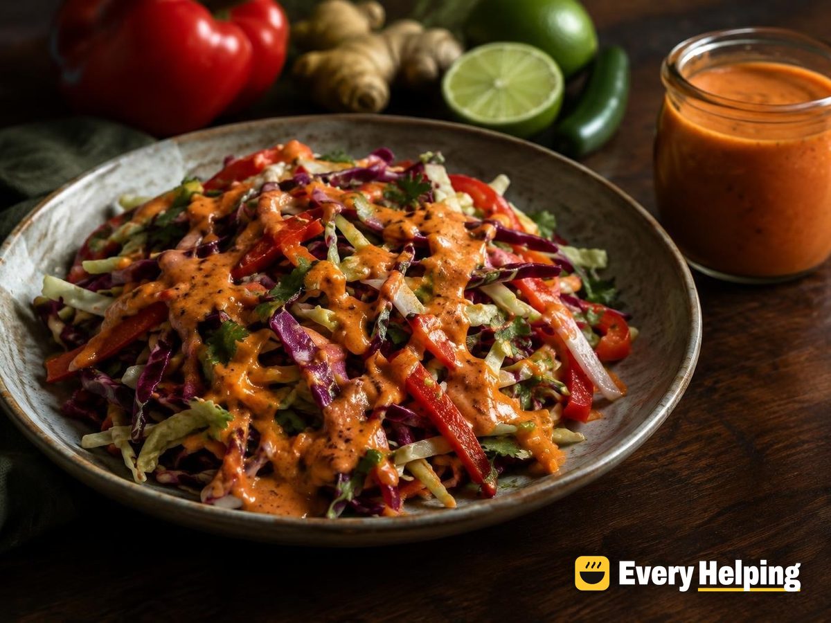 Roasted Red Pepper Ginger Lime Vinaigrette