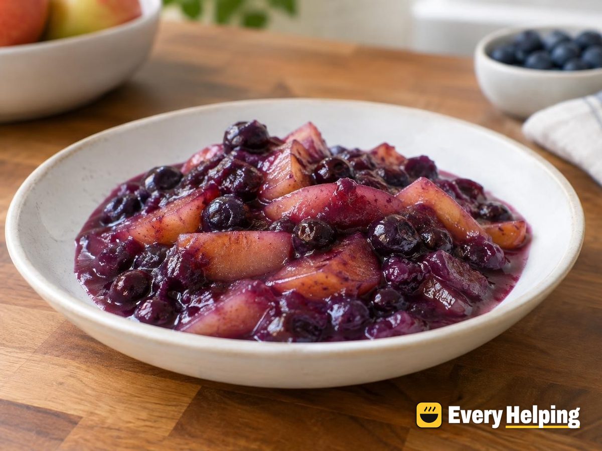 Apple Blueberry Maple Compote