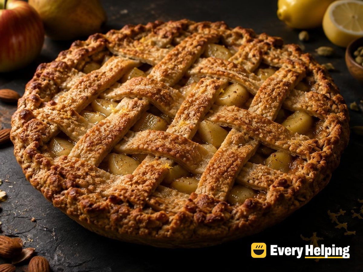 Cardamom Apple Pear Lattice Pies