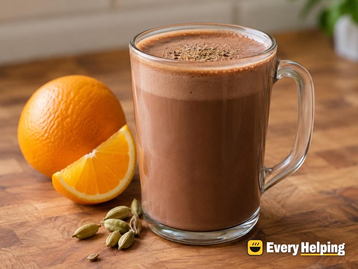 Orange Cardamom Almond Milk Hot Cocoa