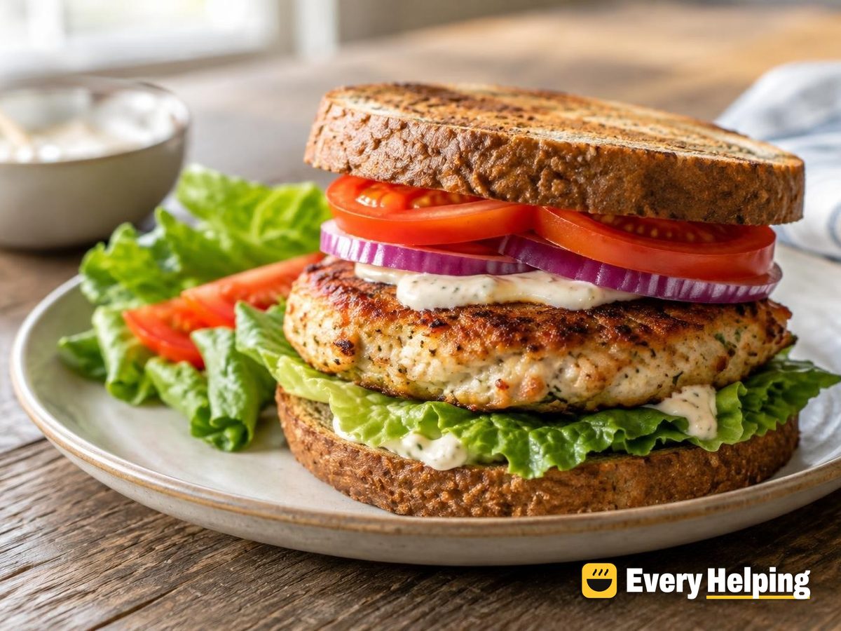 Garlicky Parmesan Chicken Skillet Burgers