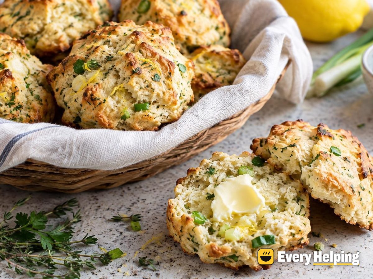 Lemon-Thyme Ricotta Herb Drop Scones
