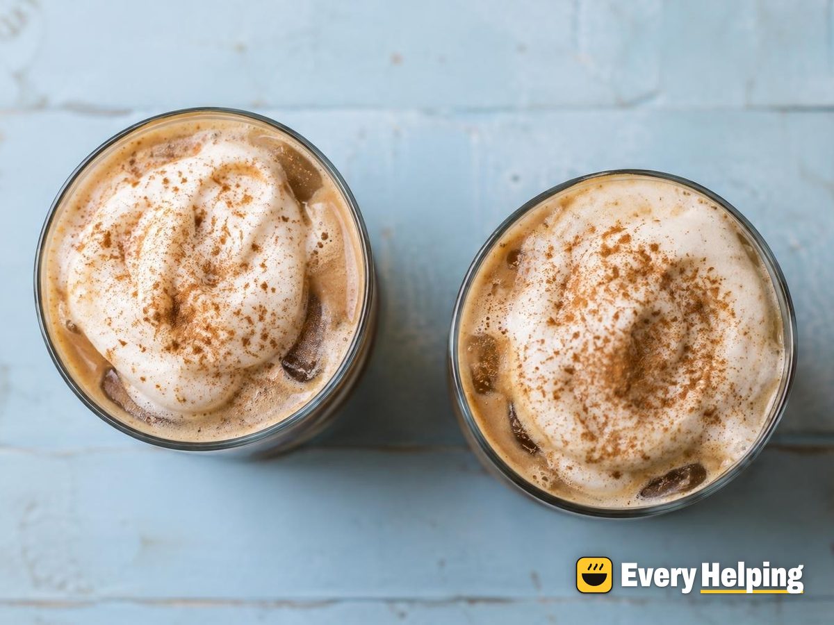 Coconut Water Americano with Cinnamon Almond Foam