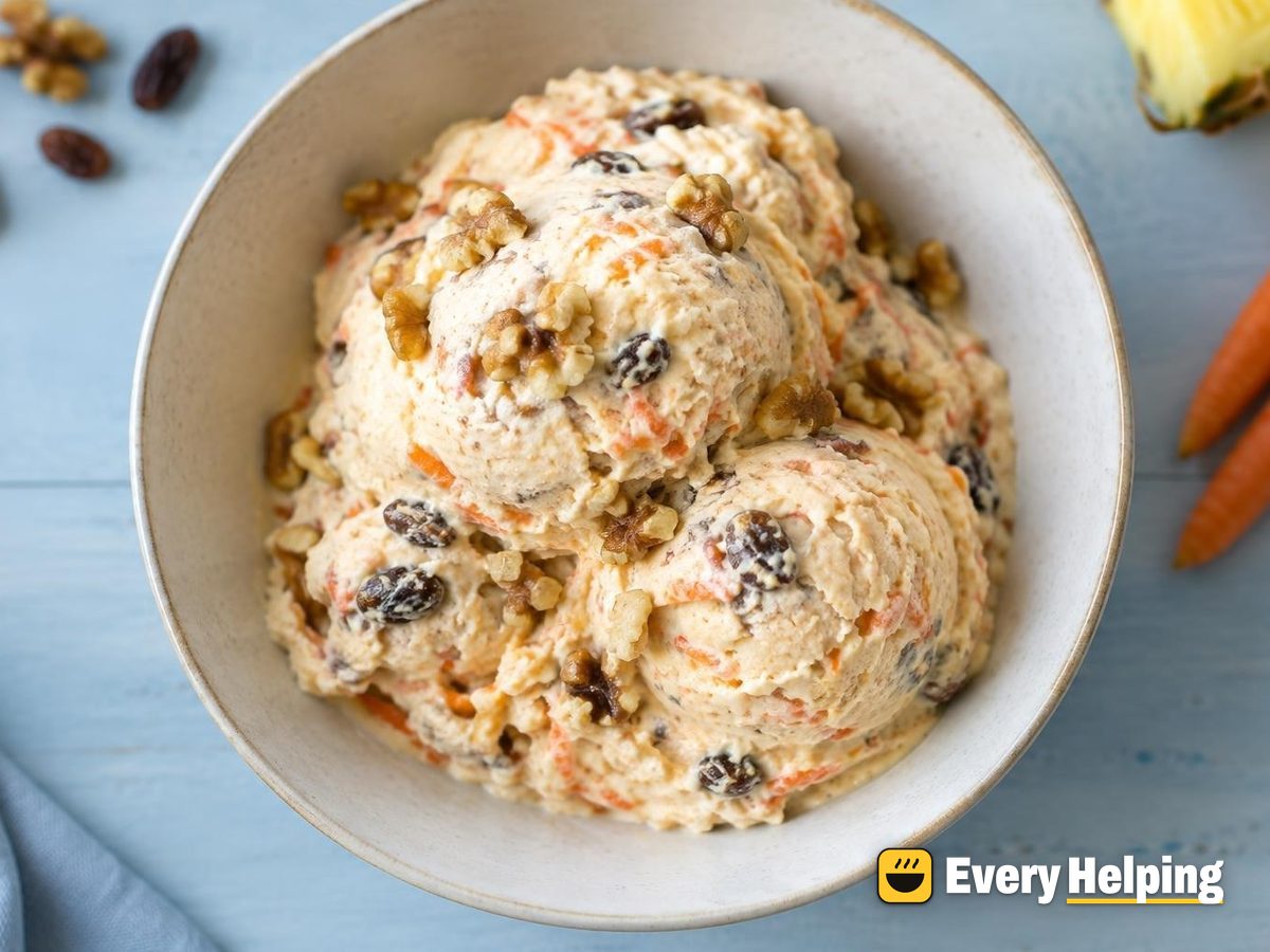 Carrot Cake Pineapple Frozen Yogurt