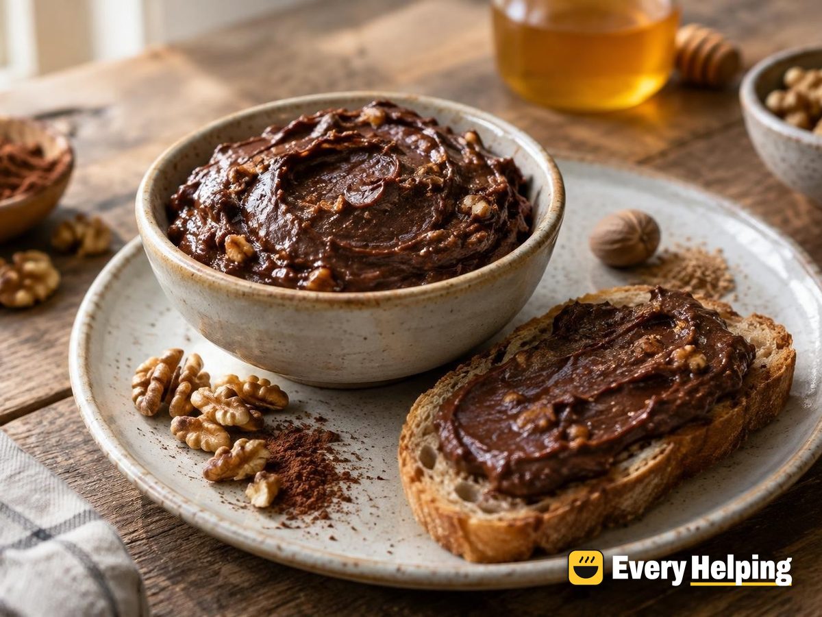 Chunky Honey Cocoa Walnut Butter with Nutmeg