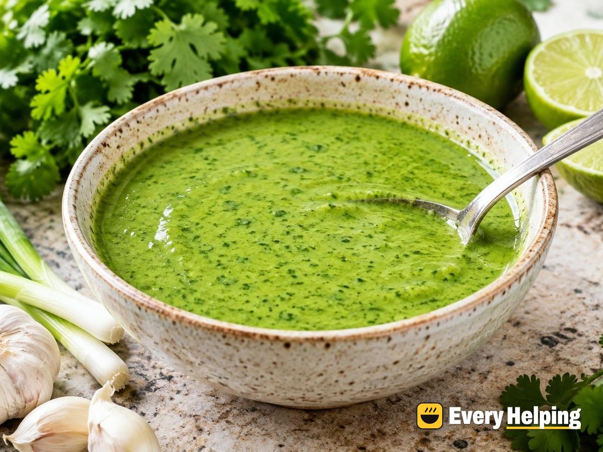 Garlic Herb Green Vinaigrette with Cilantro