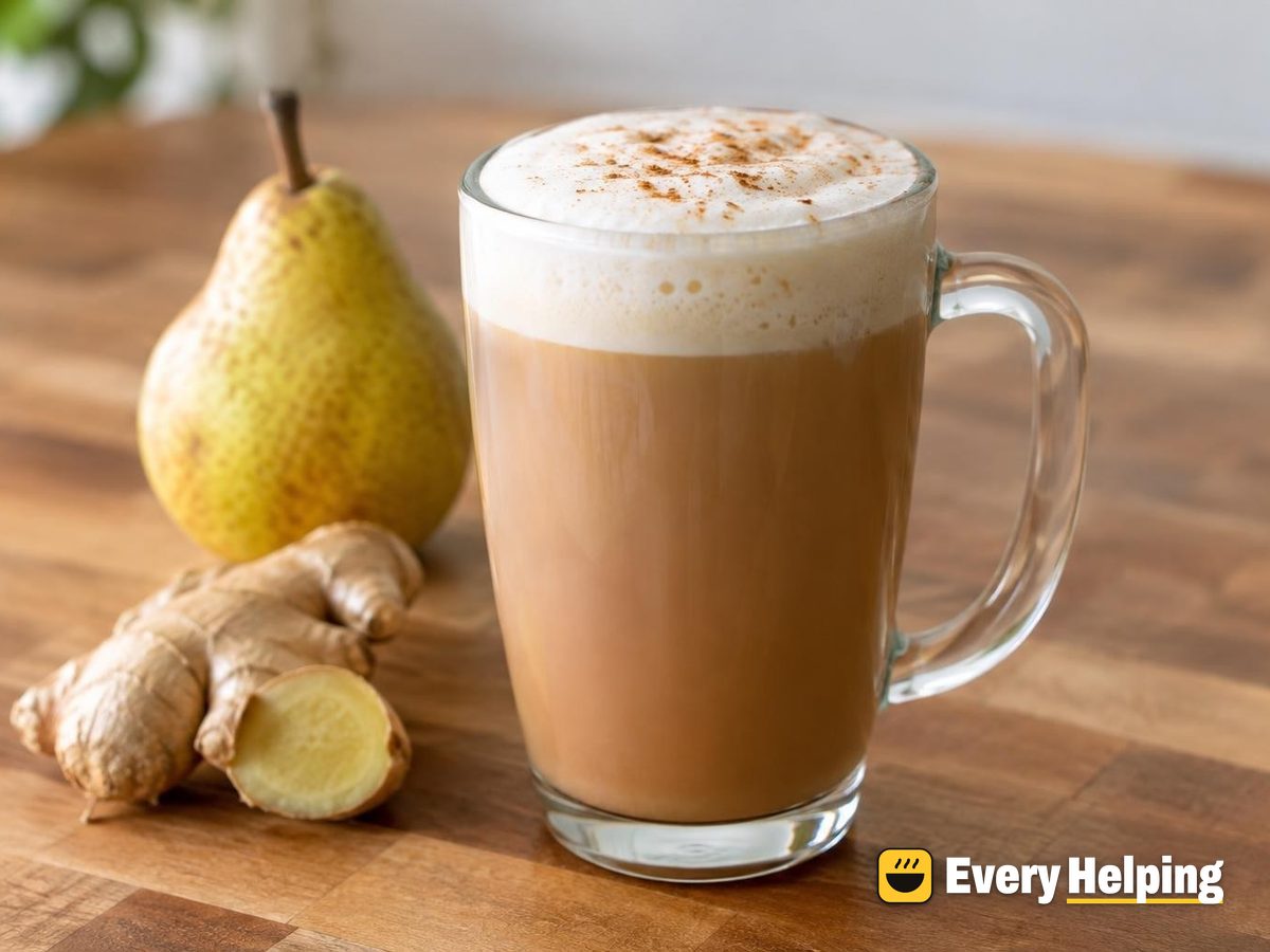 Ginger Black Tea Pear Chai Latte