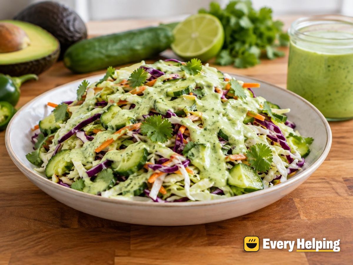 Jalapeño Cucumber Avocado Lime Dressing