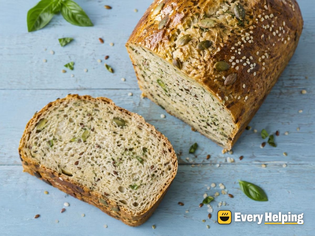 Garlic Basil Sesame Seeded Sandwich Loaf