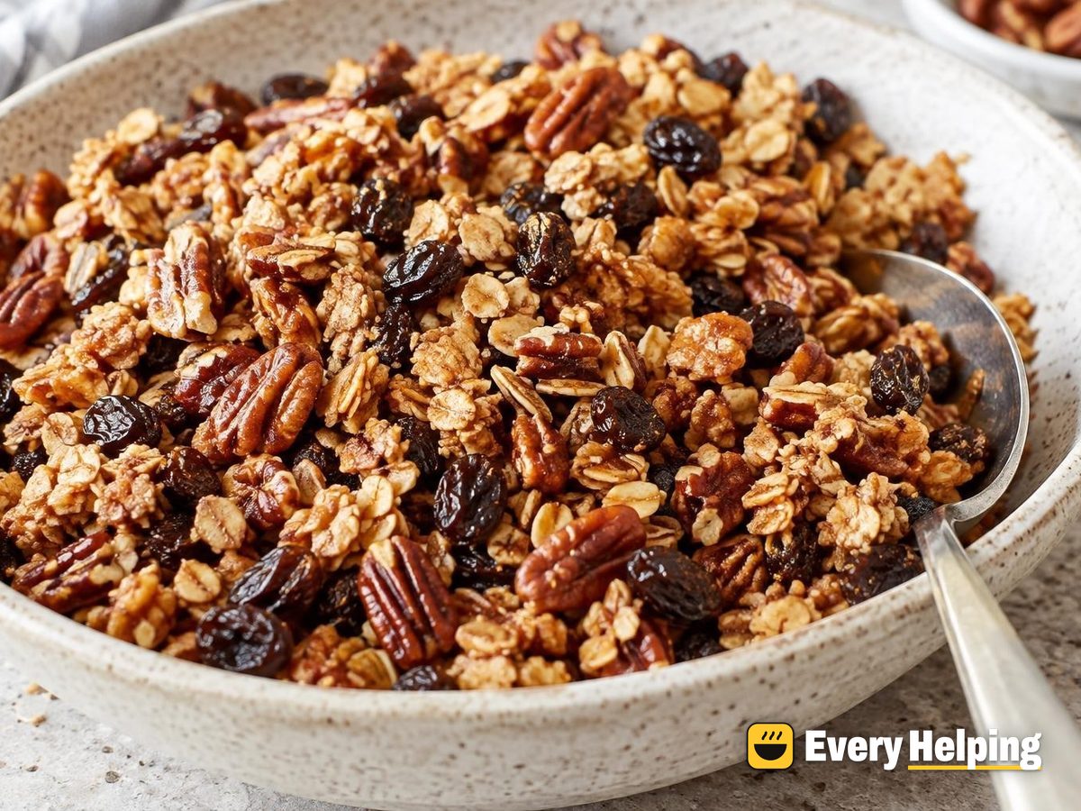 Pecan Vanilla Brown Butter Cinnamon Raisin Granola