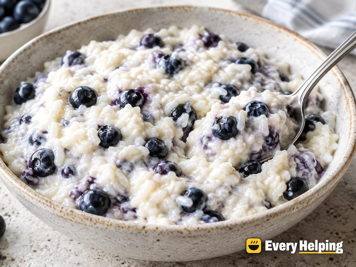 Overnight Vanilla Rice Pudding with Berries