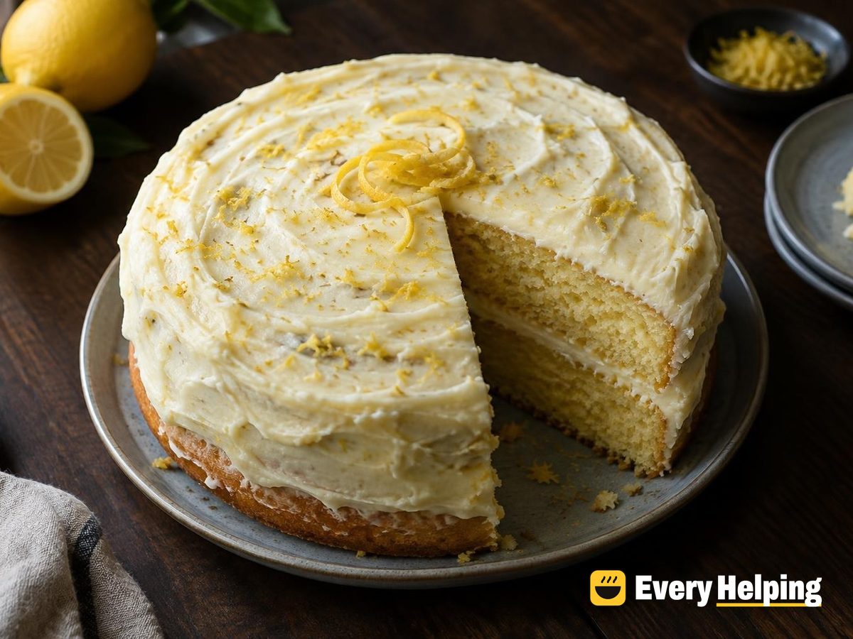 Lemon Layer Cake with Lemon Cream Cheese Frosting