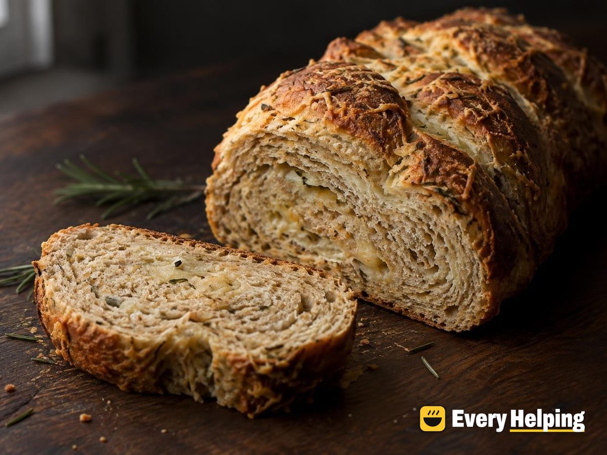 Soft Spelt Parmesan Garlic Braid