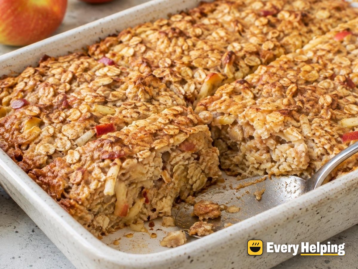 Vanilla Apple Baked Oat Bars