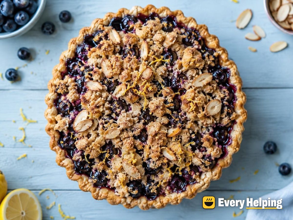 Blueberry Lemon Tarts with Almond Crumble