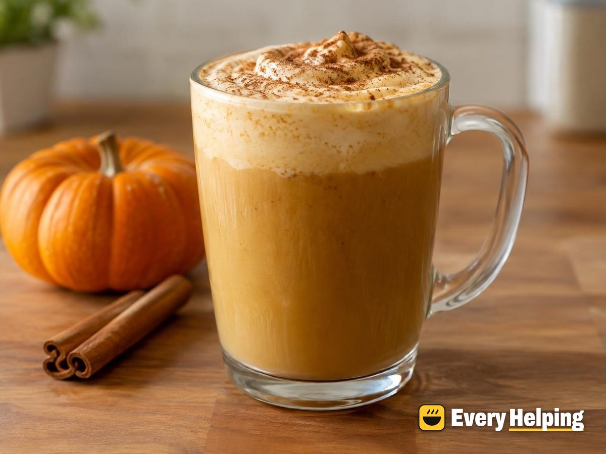 Warm Cinnamon Pumpkin Eggnog Coffee