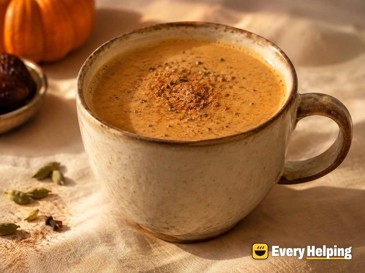 Pumpkin Date Masala Chai Latte