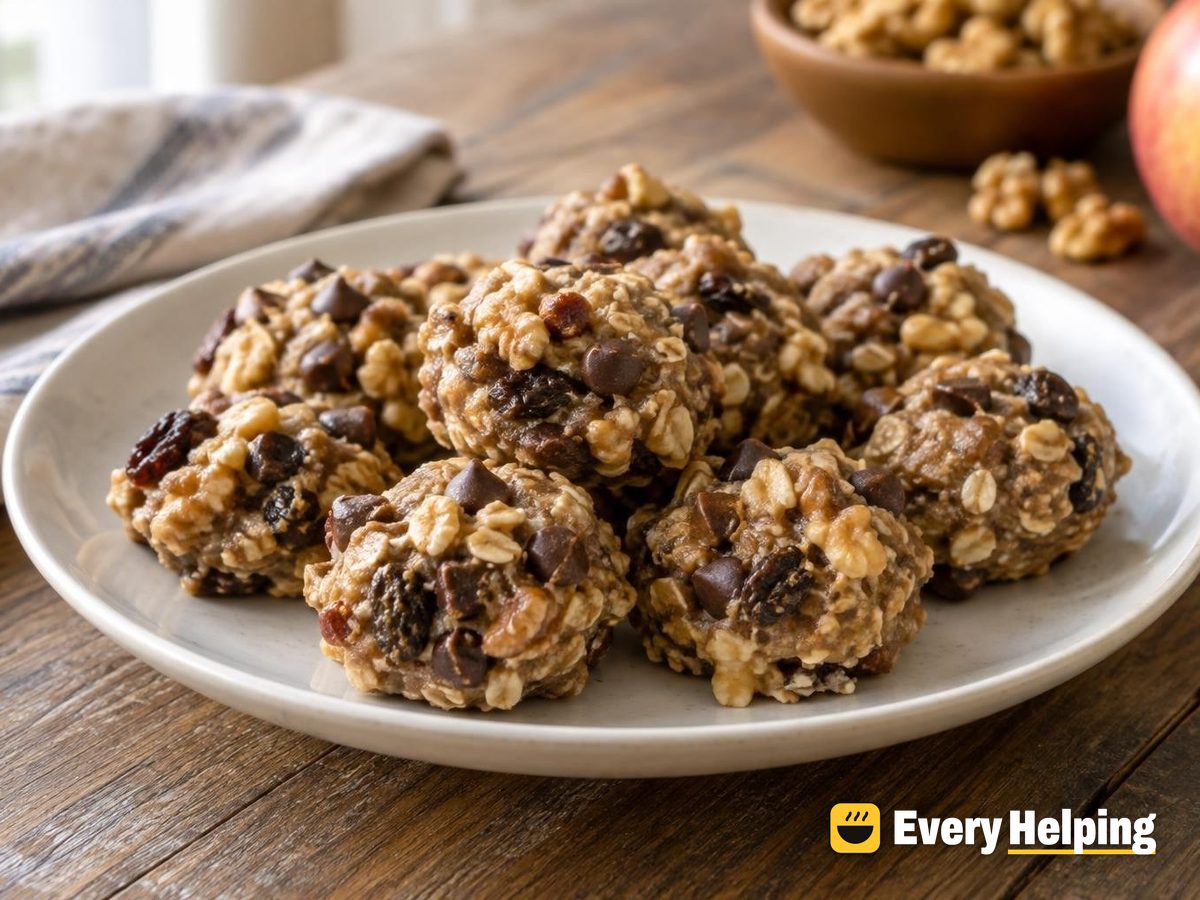 Cinnamon Apple Walnut Chocolate Chip Bites