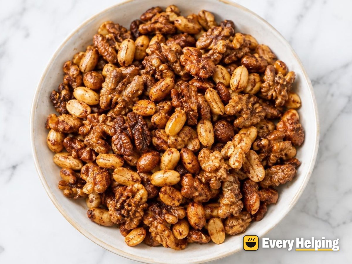 Smoky Cumin Chili Peanuts and Walnuts