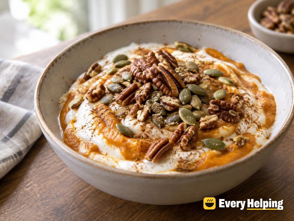Cinnamon Pumpkin Greek Yogurt Bowl