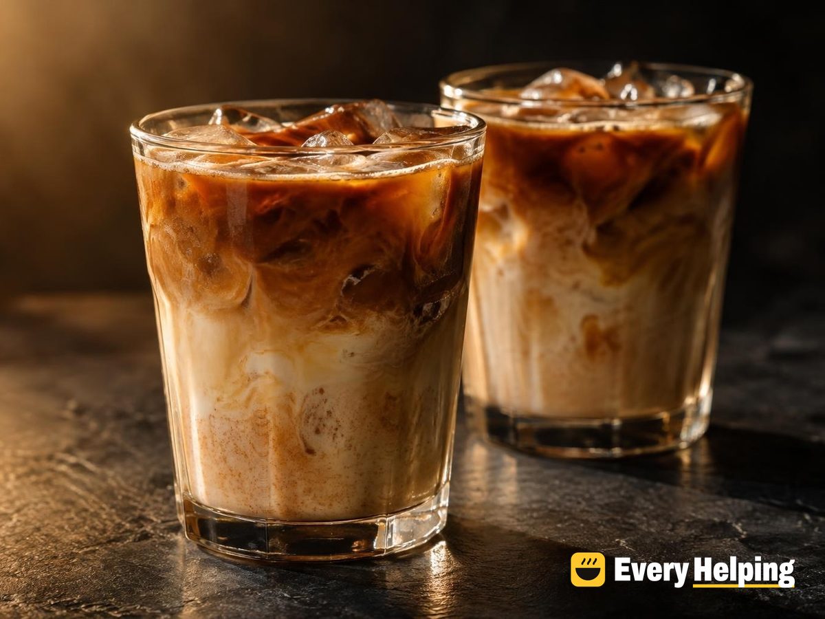 Iced Coconut Cinnamon Syrup Latte