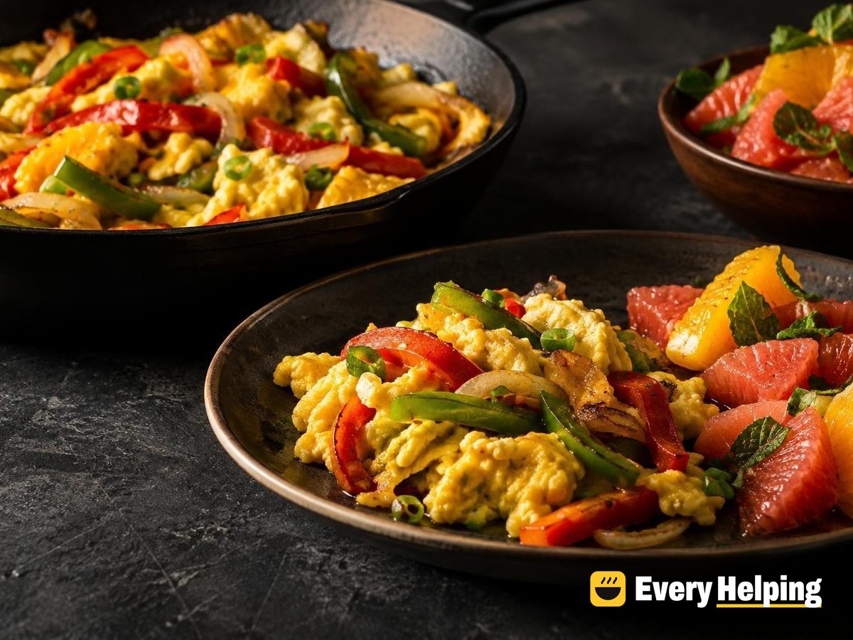Ginger-Scallion Pepper Scramble with Citrus