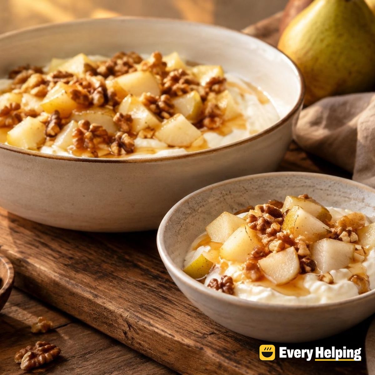 Set Maple Yogurt with Walnut-Pear Crunch