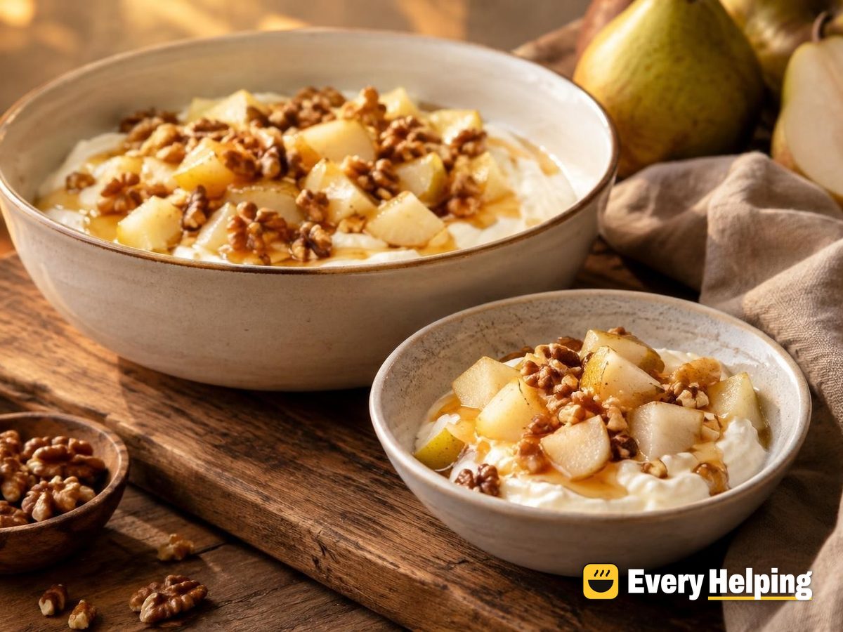 Set Maple Yogurt with Walnut-Pear Crunch