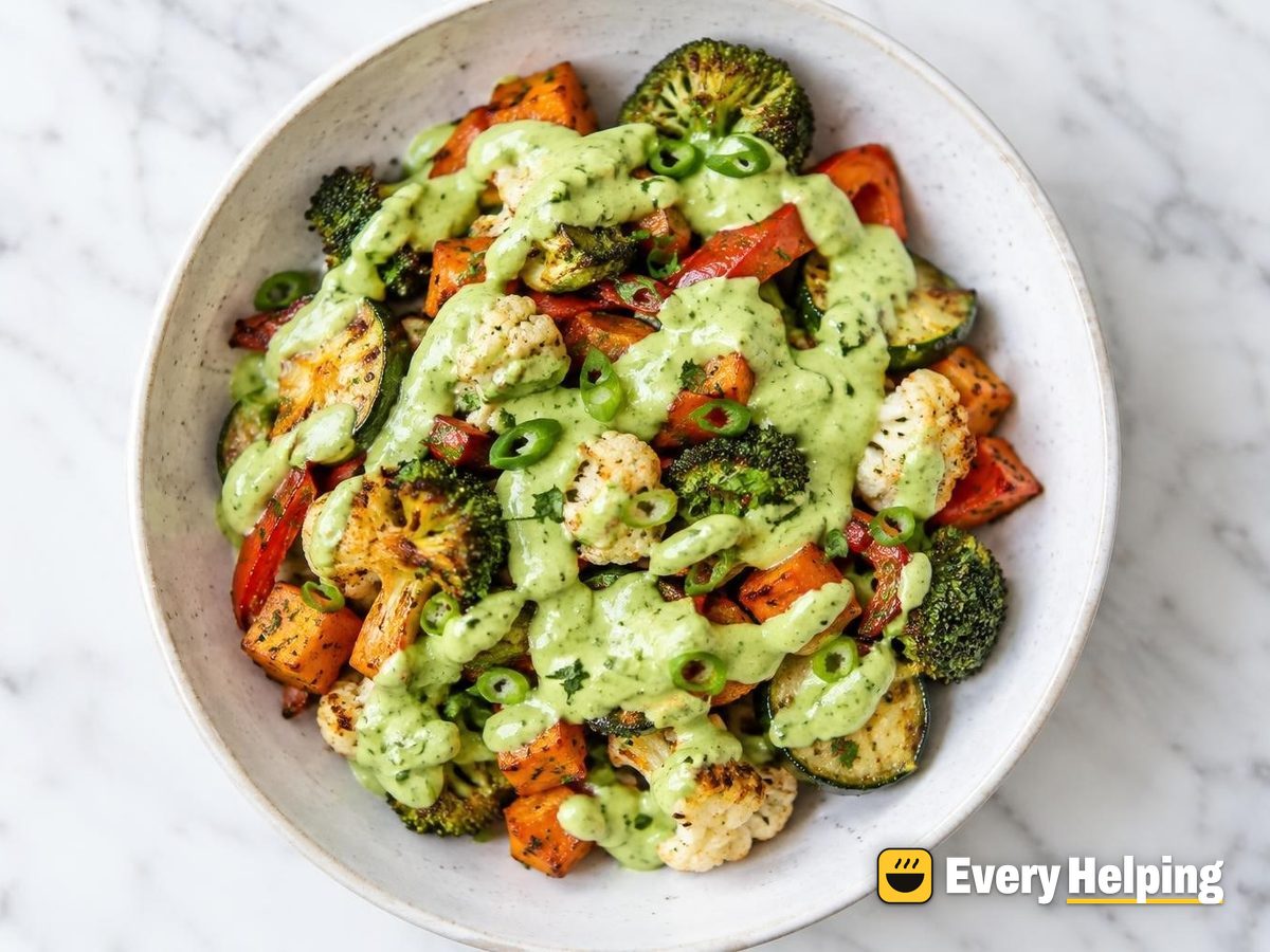 Creamy Roasted-Garlic-Style Avocado Dressing