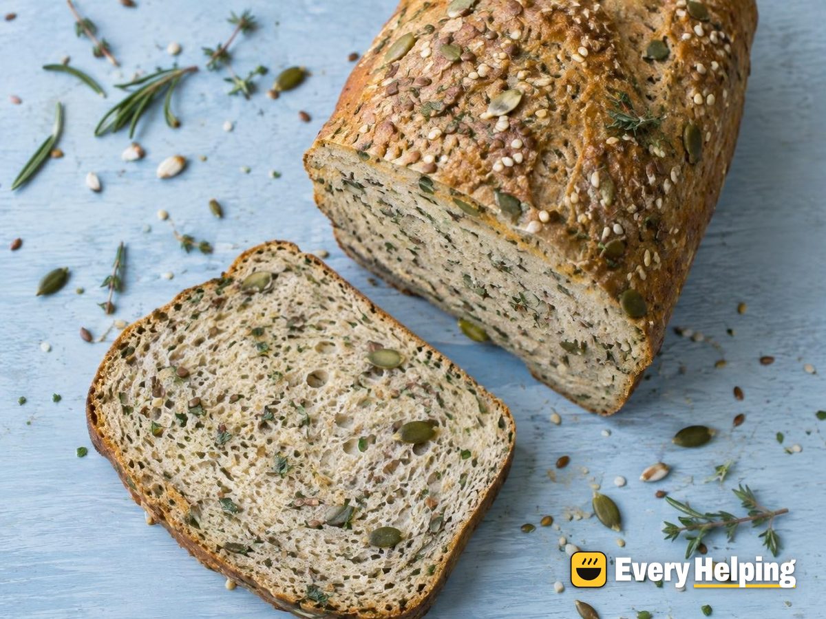 Soft Rosemary Thyme Seeded Sandwich Loaf