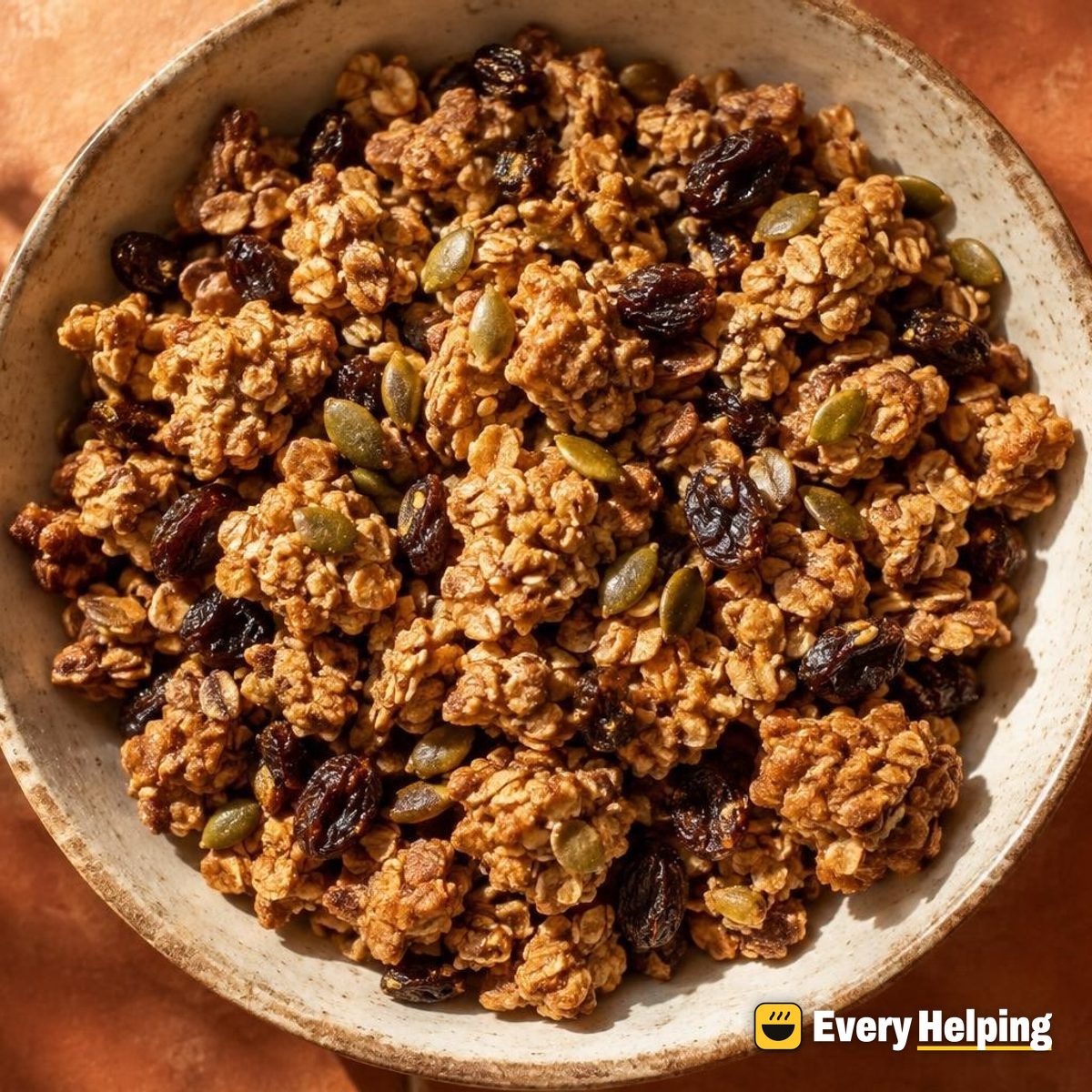 Tahini Cardamom Cinnamon Raisin Granola Clusters