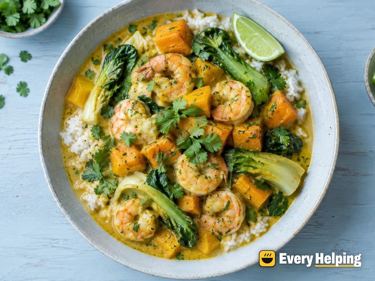 Coconut Curry Shrimp Stew with Butternut Squash