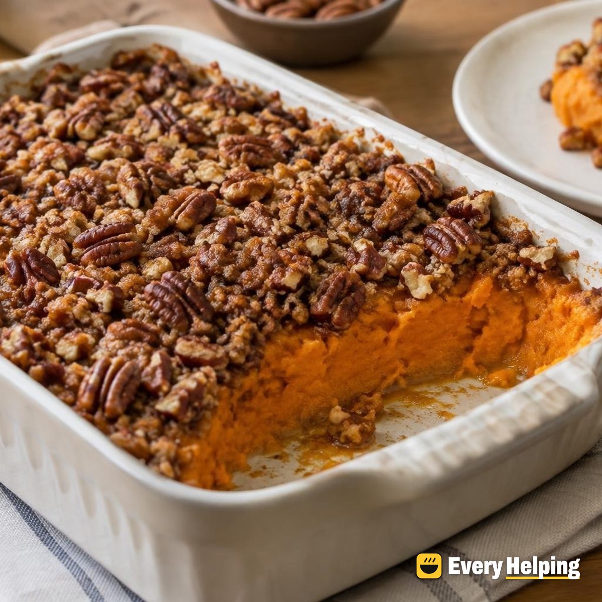 Maple Pecan Sweet Potato Casserole