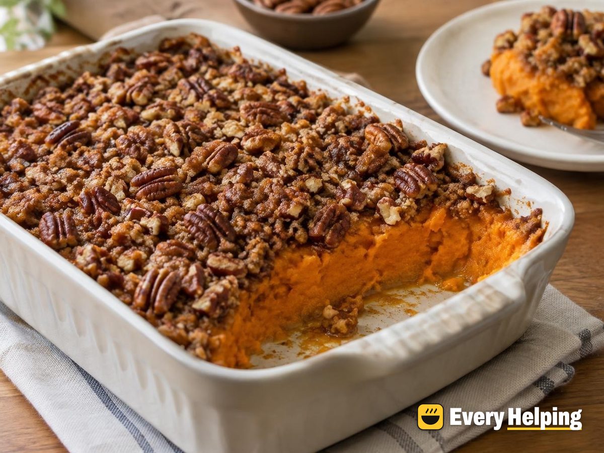 Maple Pecan Sweet Potato Casserole