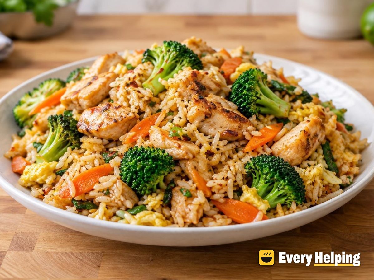 Lime Ginger Chicken Thigh Fried Rice