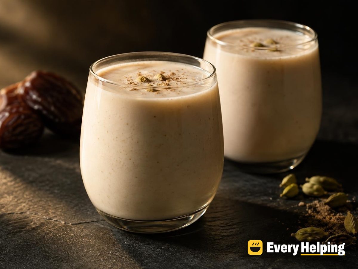 Date-Sweetened Cardamom Coconut Lassi