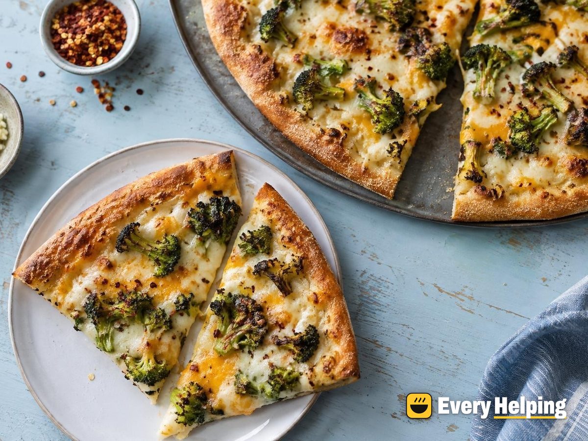 New York Roasted Broccoli Cheddar White Pizzas