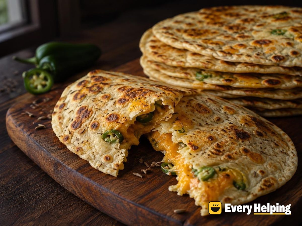 Cheddar-Jalapeño Cumin Flour Tortillas