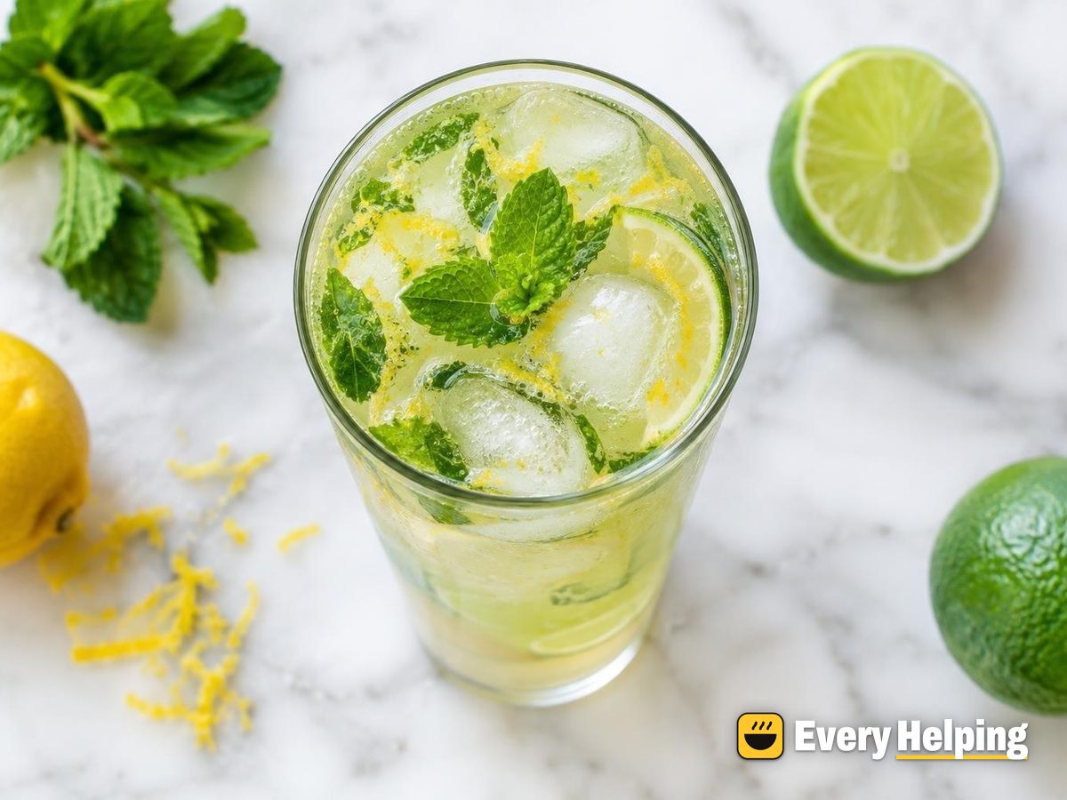 Green Tea Lime Mint Cooler