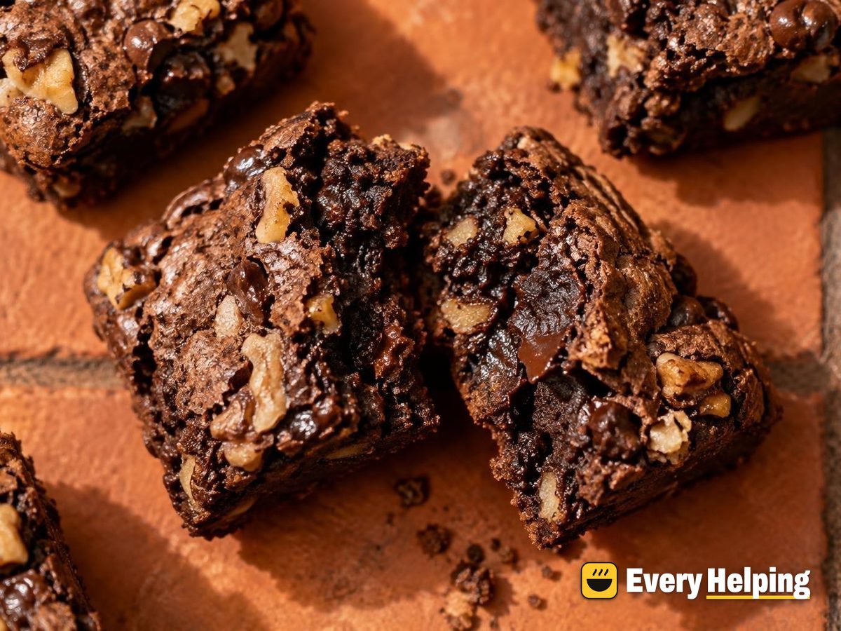 Espresso Cocoa Walnut Brownies