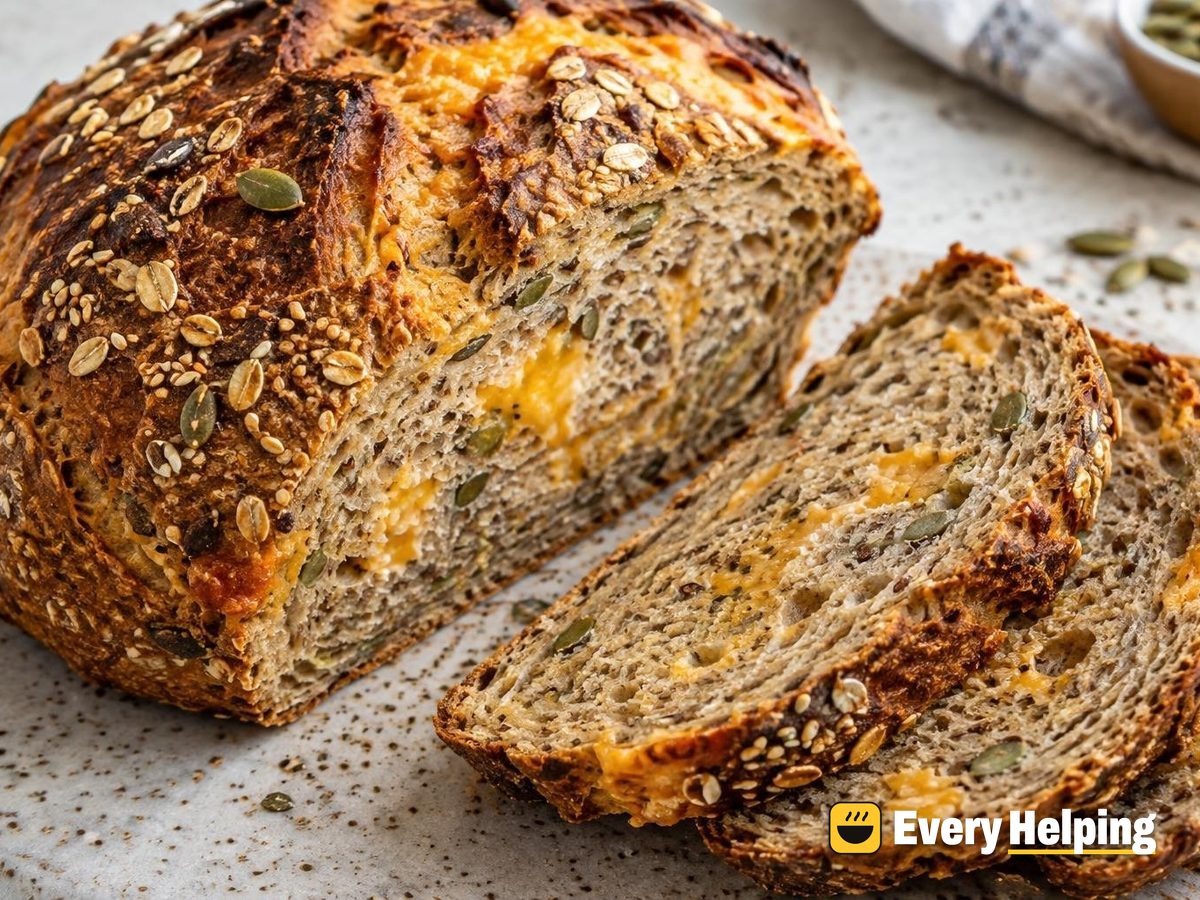 Cheddar Oat Seeded Rye Sourdough Boule