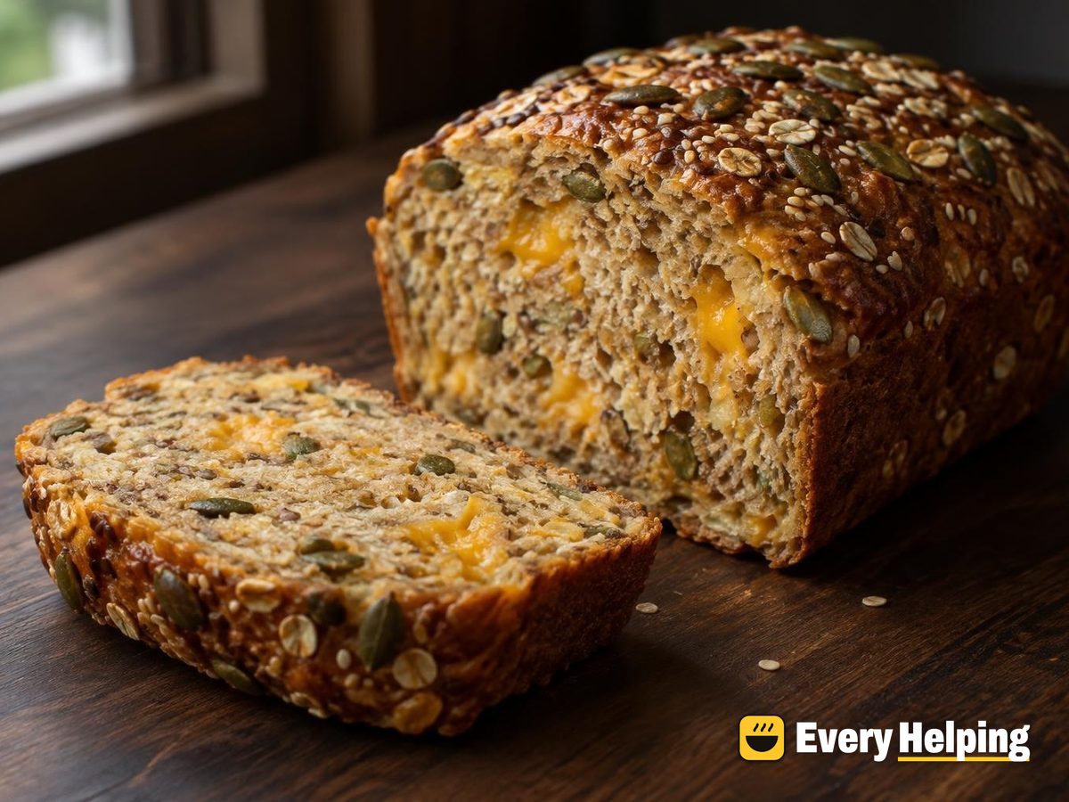 Oat Porridge Cheddar Seeded Whole Wheat Loaf
